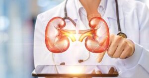 Qtest Lab and Diagnostics - Kidney Test Stock Image